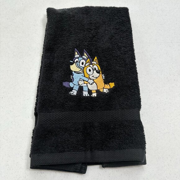 Bluey Towels Embroidered Hand Towel Set Cute Bingo Dog Sisters Bathroom Decor - Picture 6 of 7